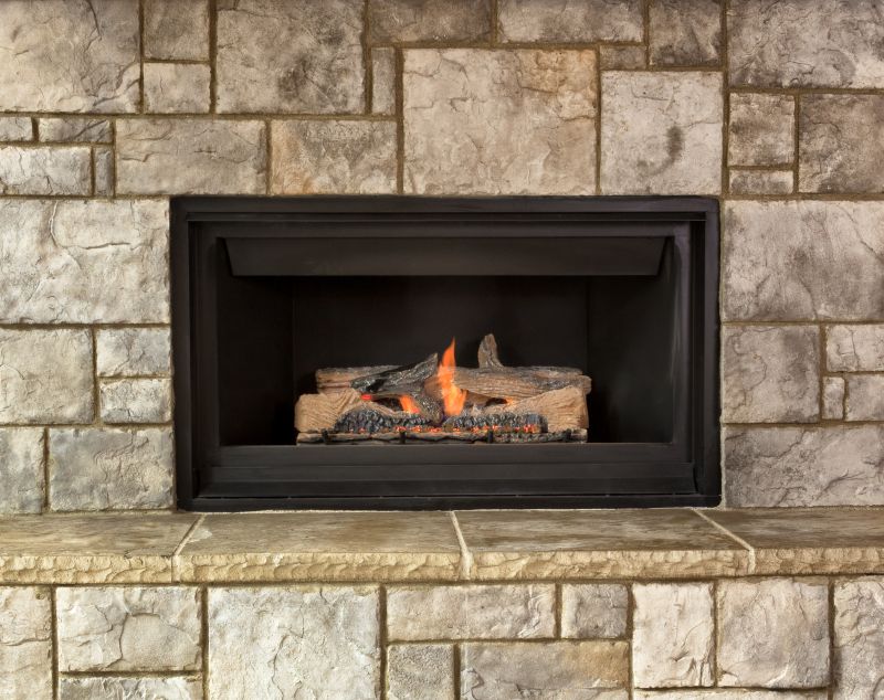 Stone Hearth Installation